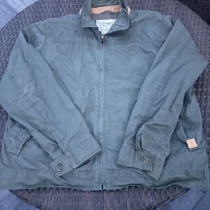 Timberland Forest Green Lightweight Zip-Up Jacket Size XXL